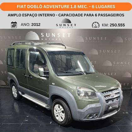 FIAT DOBLÒ 1.8 MPI ADVENTURE 16V FLEX 4P MANUAL FIAT DOBLÒ 1.8 MPI ADVENTURE 16V FLEX 4P MANUAL